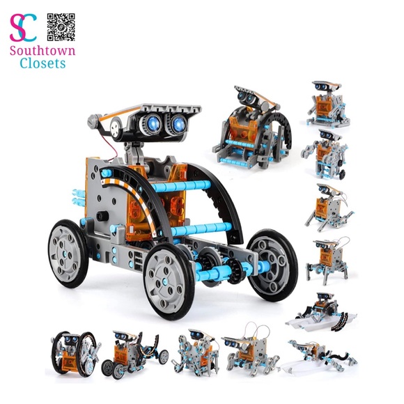 Lucky Doug 12-in-1 STEM Solar Robot Kit. Includes All Pieces Seen In Stock Photo - Picture 1 of 10
